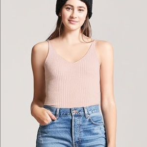 Forever 21 ribbed pink tank